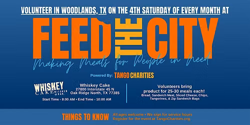 Feed The City Spring: Making Meals for People In Need