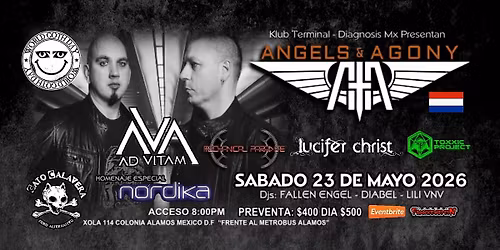 ANGELS & AGONY En CDMX  SABADO 23 DE MAYO 2026