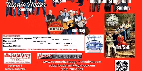 Toccoa Bluegrass Festival