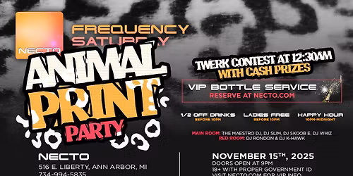 Frequency Animal Print Party