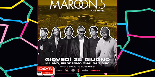 Maroon 5 @ I-Days Milano Coca-Cola 2026
