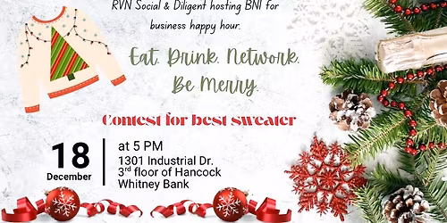 Ugly Christmas sweater party 