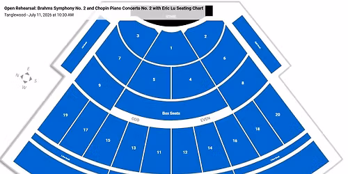 Open Rehearsal: Brahms Symphony No. 2 and Chopin Piano Concerto No. 2 with Eric Lu at Koussevitzky Music Shed at Tanglewood
