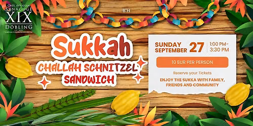 Challah & Schnitzel in the Sukkah