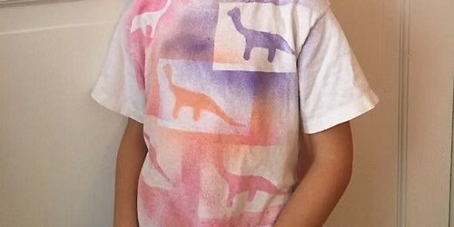 Dinosaur tie-dye t-shirts