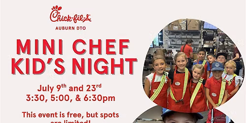 Chick-fil-A Mini Chef Kid's Night