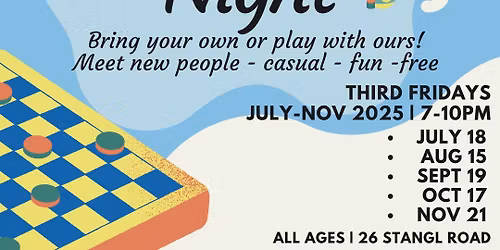 Third Friday Board Game Night!