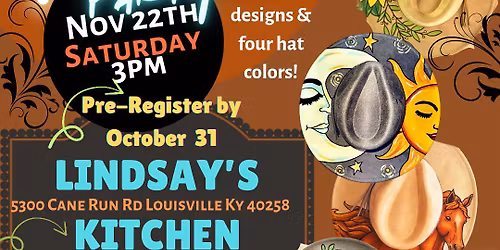 Lindsay's Kitchen Hat Painting Party