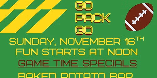 Baked Potato Bar for the Packer Game