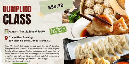Dumpling Class at Edisto River Brewing
