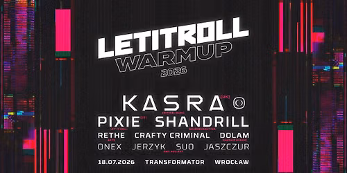 Let It Roll 2026 Warm Up \u2022 Kasra (Critical Music) \u2022 Wroc\u0142aw + Scena Techno \u2022 Rethe