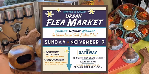 Urban Flea Market: Sunday, November 9