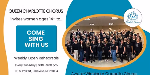 Queen Charlotte Chorus Rehearsal