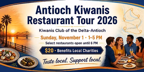 Antioch Kiwanis Restaurant Tour 2026