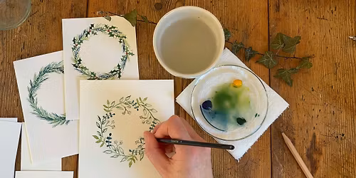 Watercolour Wreaths workshop with Alice Draws the Line