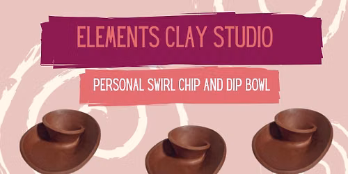 Handbuild with Clay-Personal Swirl chip n Dip