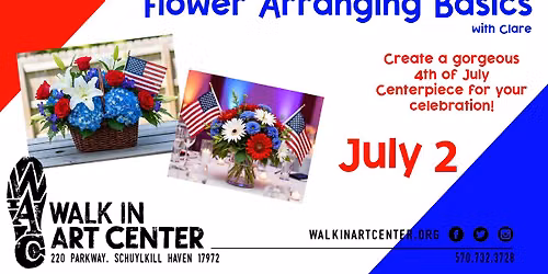 Flower Arranging Basics--Create a 4th of July Centerpiece!