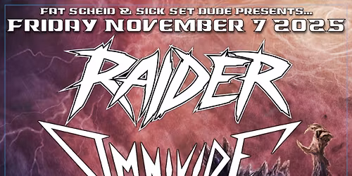 Raider, Omnivide, Duskwalker, Sentiment Dissolve @ The Union