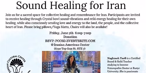 Sound & Healing for Iran