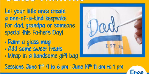 Father's Day Glass Painting for Kids