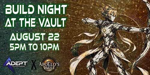 * FREE * Gundam Build Night at the Vault - Adept Hobbies X Apollo\u2019s Vault