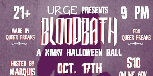 URGE presents Bloodbath: A Kinky Halloween Ball