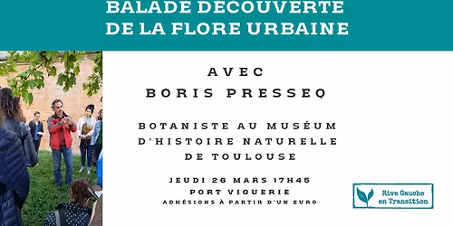 Balade de d\u00e9couverte de la flore urbaine