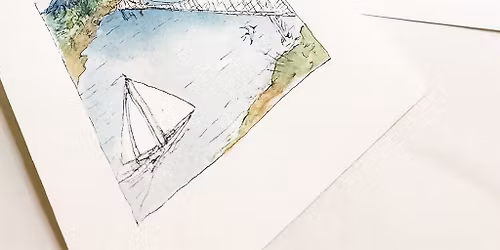 Learn to Paint with Pat Askren: Harbor Acrylic Ink Workshop