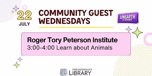 Community Guest: Roger Tory Peterson Institute