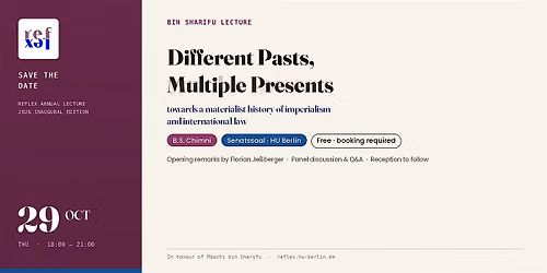 Bin Sharifu Lecture (RefLex Annual Lecture)