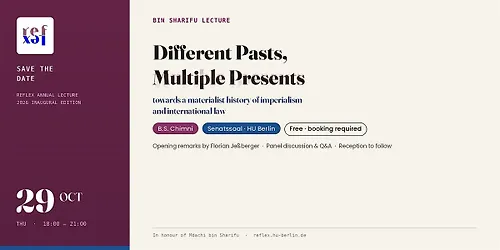 Bin Sharifu Lecture (RefLex Annual Lecture)