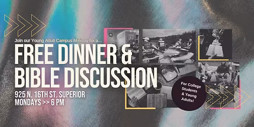 Dinner & Bible Discussion for College Students & Young Adults