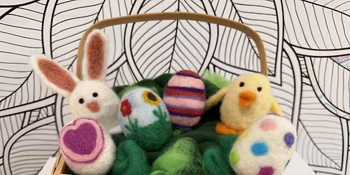 Needle-Felted Easter Eggs craft workshop in Montgomery County, Md.