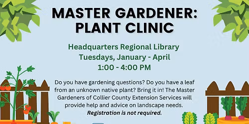 Master Gardener Plant Clinic at Headquarters Regional Library