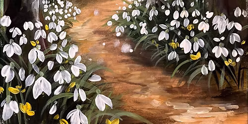 Paint the gorgeous 'Snowdrop Spring' at The Heyford Hotel with Brush Party