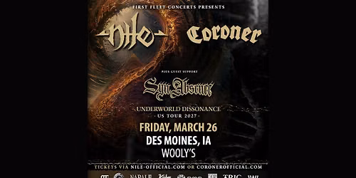 Nile & Coroner with Syn Absence at Wooly's