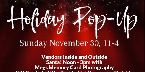 Holiday Pop-Up at the Old Mill Restaurant