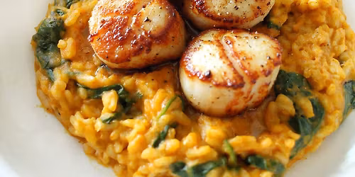 Pumpkin Risotto with Seared Scallops Cooking Demonstration