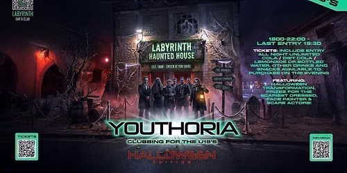 YOUTHORIA - U18s Halloween Edition