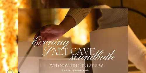 Unplug & Unwind: Evening Salt Cave Soundbath Meditation in San Marco by Serenity Sounds