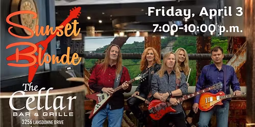 Sunset Blonde Returns to The Cellar