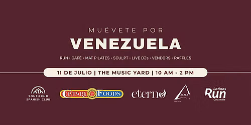 Mu\u00e9vete Por Venezuela - Spanish Fitness & Wellness Event