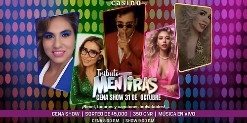 Cena Show Tributo a Mentiras - Casino Circus
