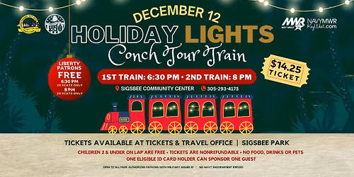 Holiday Lights Conch Tour Train