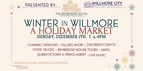 Winter in Willmore A Holiday Market