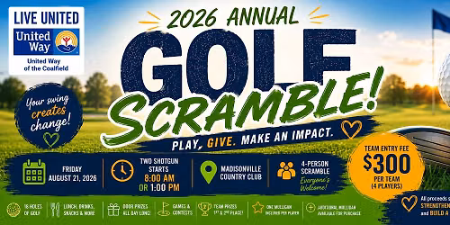 United Way of the Coalfield's Annual 2026 Golf Scramble