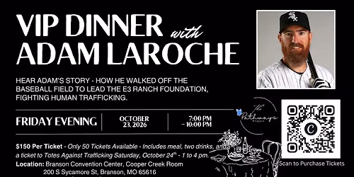 VIP Dinner with Former MLB Player Adam Laroche