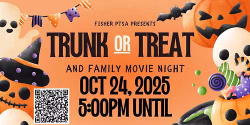 Fisher Middle 2nd Annual Trunk or Treat & Family Movie Night