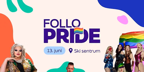 Follo Pride 2026 - Festkveld i Prideteltet! 
