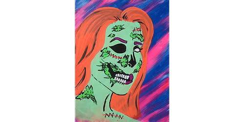 Pop Art Zombie - Paint and Sip in Chicago | Classpop!\u2122